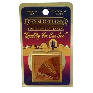 Comotion “Grandma’s Fan” Rubber Stamp (NWT)